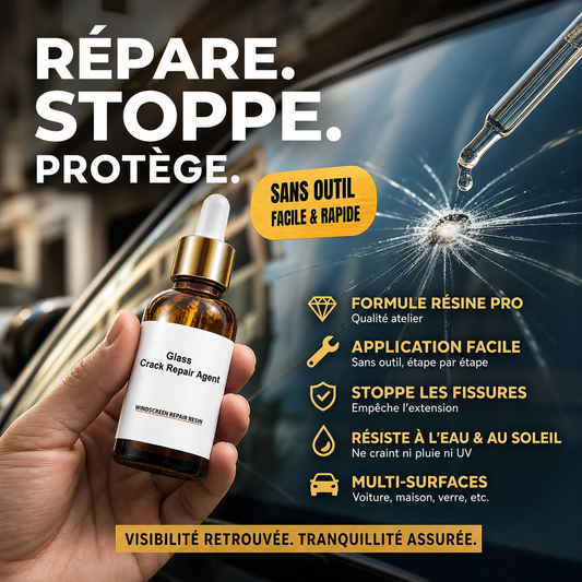 ✨ Surprise — 50 % de réduction !🔥Agent de Réparation de Fissures sur Verre