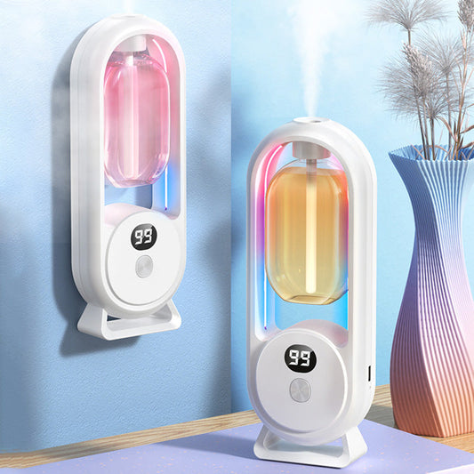 🌸 50% DE RÉDUCTION! 💨 Diffuseur d'Aromathérapie Automatique – Ultrason, 50 ml, 60 m² & lumière nocturne – Ambiance relaxante pour maison ou bureau 🌙