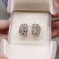 Boucles d'oreilles avec diamants