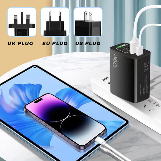 Chargeur rapide 120W avec 5 ports ⚡
