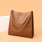 💥Sac à bandoulière en cuir de couleur unie