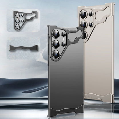Coque de téléphone créative avec squelette métallique pour Samsung S24/23