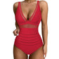 Maillot de bain avec contrôle du ventre en maille