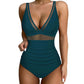 Maillot de bain avec contrôle du ventre en maille