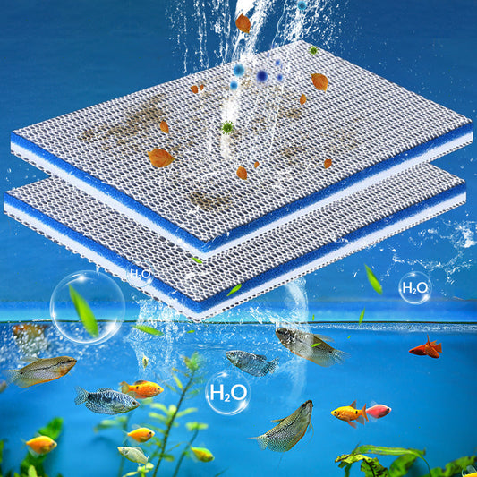🐠Durée limitée - Moitié prix - Mousse filtrante professionnelle 8D haute densité pour aquarium