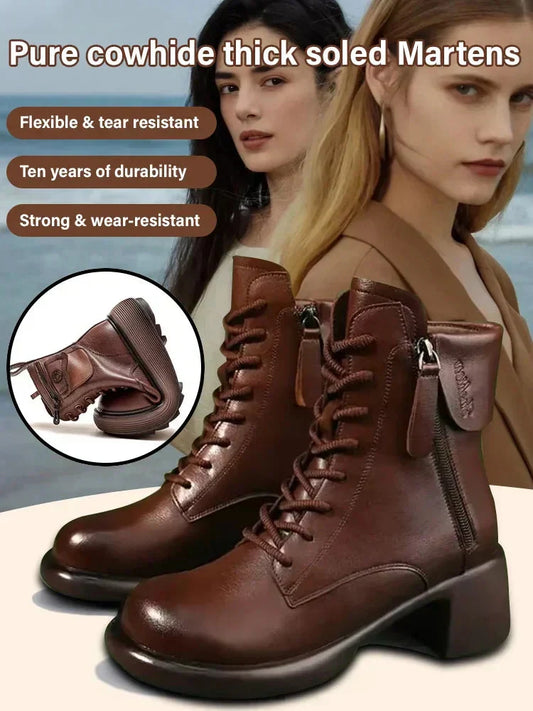 Bottes pour femmes au style vintage élégant à la française