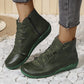 Bottes de Cheville Vintage Confortables avec Soutien de Voûte pour Femmes