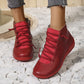 Bottes de Cheville Vintage Confortables avec Soutien de Voûte pour Femmes