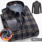 Chemise chaude épaisse en polaire décontractée pour homme automne-hiver