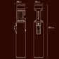 Briquet à Jet de Butane Portable Ajustable et Rechargeable
