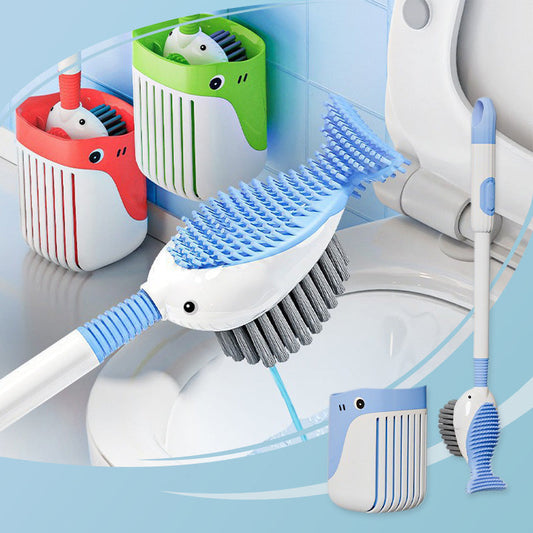Ensemble de brosses de nettoyage pour toilettes avec ventouse murale