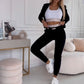 💥50 % de réduction🔥Survêtement 3 pièces avec fermeture éclair pour femmes (veste+veste+pantalon)