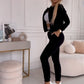 💥50 % de réduction🔥Survêtement 3 pièces avec fermeture éclair pour femmes (veste+veste+pantalon)