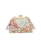 Sac à Main Vintage Brodé à Fleurs pour Femmes