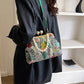 Sac à Main Vintage Brodé à Fleurs pour Femmes