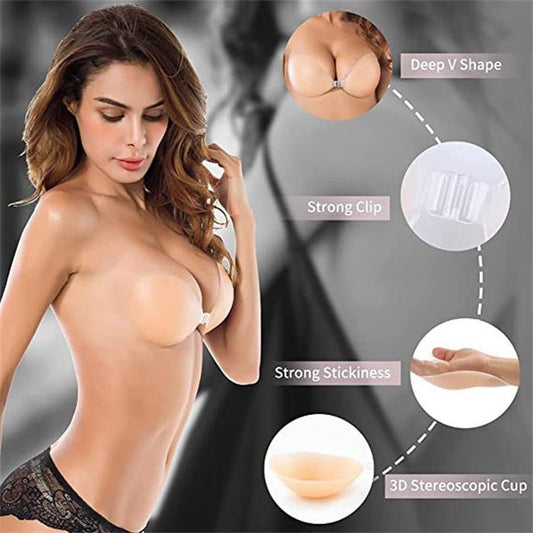 💞 Über 100.000 verkauft! Sommerhit 2026 – nur kurze Zeit -50%🥳Soutien-Gorge Adhésifs à Fronces Invisibles