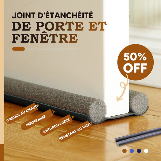 🚪 50% DE RÉDUCTION – Cache-Courant pour Porte – Fini les Courants d'Air, la Poussière et le Bruit – Installation Facile sans Colle ✨