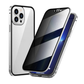 📱 50 % DE RÉDUCTION MAINTENANT ! ✨Coque magnétique double face en verre trempé avec effet anti-espionnage pour la série iPhone 11-17