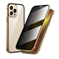 📱 50 % DE RÉDUCTION MAINTENANT ! ✨Coque magnétique double face en verre trempé avec effet anti-espionnage pour la série iPhone 11-17