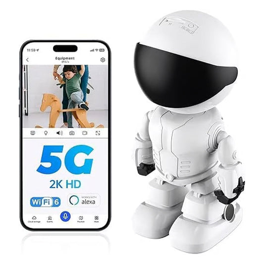 🔥Super valeur 55% de réduction🔥Caméra en Forme de Robot Intérieur Sans Fil avec Détection de Mouvement【Livraison gratuite】