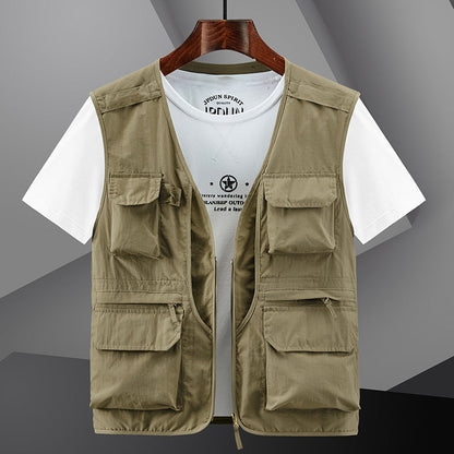 🔥Gilet multi-poches léger et respirant pour hommes en extérieur🔥