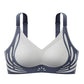 ✨ Vente du dernier jour 49% de réduction✨Soutien-Gorge Push-Up Froncé à Blocs de Couleurs Sans Couture