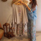 💥Ensemble blouse ample à imprimé floral et pantalon large pour femme