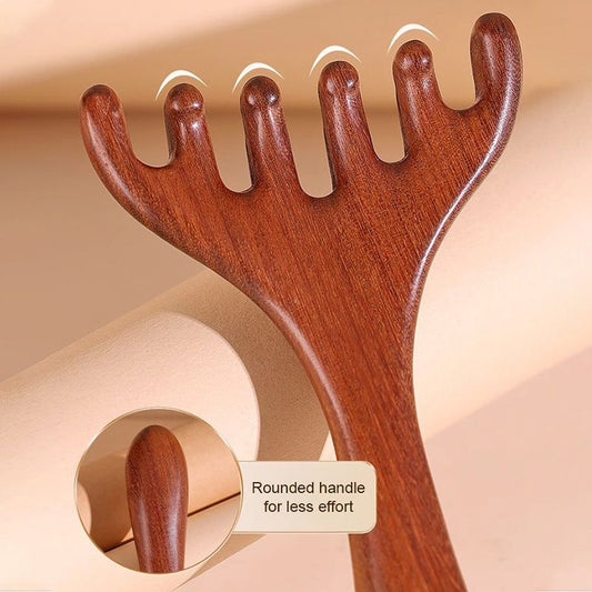 Peigne de massage méridien à six griffe
