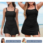 🩱Maillot de Bain Deux Pièces Tankini Vintage pour Femme avec Contrôle du Ventre