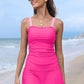 🩱Maillot de Bain Deux Pièces Tankini Vintage pour Femme avec Contrôle du Ventre