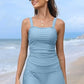 🩱Maillot de Bain Deux Pièces Tankini Vintage pour Femme avec Contrôle du Ventre
