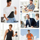 Gilet d'entraînement avec effet ventre plat et fermeture éclair pour homme