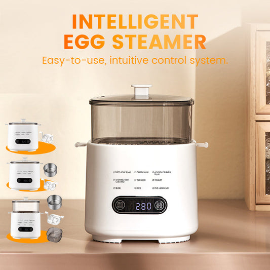 Ensemble Mini Cuiseur à Œufs Multifonction avec Panneau Tactile Intelligent