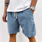 Shorts décontractés pour hommes avec cordon de serrage et coupe ample