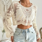 Cache-maillot pour femme en dentelle au crochet pour les vacances à la plage
