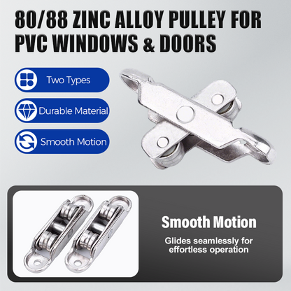 🎁 Achetez-en 2, obtenez 1 GRATUIT ! 🎁 🔧 Poulie en alliage de zinc 80/88 pour fenêtres et portes en PVC – Robuste et durable ✨