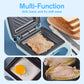 🔥 50% OFF INSTANTANÉ ! 🥪 Machine à Sandwich Multifonction - Chauffage Rapide, Design Compact Bleu/Blanc pour Cuisine et Bureau 💙⚡