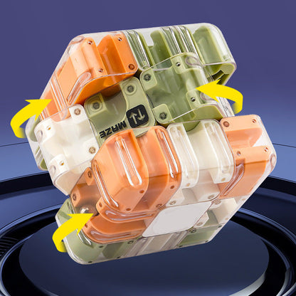 Casse-Tête Cube à Rouler avec Labyrinthe 3D Amusant