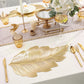 Set de table de salle à manger 3D feuille d'or résistant à la chaleur