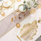 Set de table de salle à manger 3D feuille d'or résistant à la chaleur