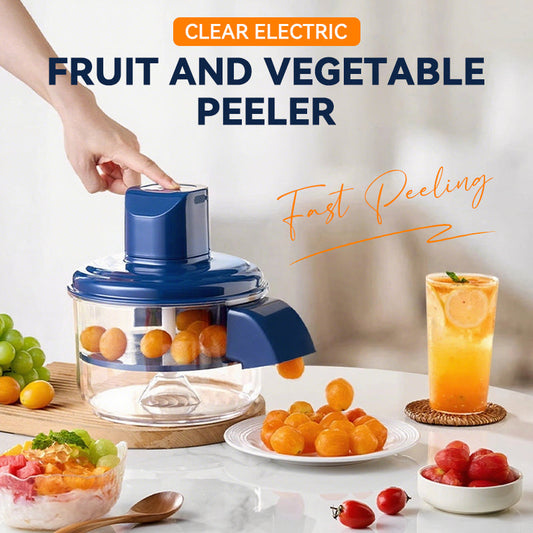 🔪 50% DE RÉDUCTION 🎁 Éplucheur électrique transparent – Rapide, précis & facile à nettoyer – Idéal pour pommes de terre, pommes ou légumes