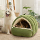 📢50% de réduction！！！📍Chaleur, confort douillet, niche en peluche pour animaux domestiques