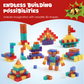 🧩50% DE RÉDUCTION🧲Jeu de Construction Magnétique 60+ Pièces – Aimants Puissants, 6 Faces, Sac de Rangement, Couleurs Vives, Idéal 7-14 ans, STEM🎁