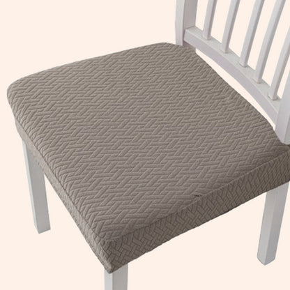 📢📢 3+2 GRATUIT⏰Housse de chaise hydrofuge avec jacquard en losanges – Pour chaises de salle à manger, d'hôtel et de maison 🪑✨