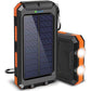 Batterie externe solaire 10000mAh, chargeur solaire avec double lampe LED, batterie externe pour voyage, camping #TOP PICKS