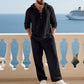Ensemble 2 pièces pour homme : haut à capuche ample et décontracté et pantalon