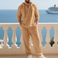Ensemble 2 pièces pour homme : haut à capuche ample et décontracté et pantalon