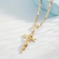 💐50% DE RÉDUCTION ! Collier Crucifix en Or – Motif INRI Très Détaillé ✝️✨【Offre Limitée】