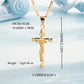 💐50% DE RÉDUCTION ! Collier Crucifix en Or – Motif INRI Très Détaillé ✝️✨【Offre Limitée】
