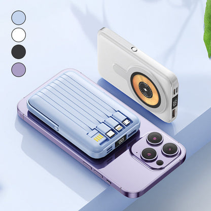 📢✨ Vente chaude 60% de réduction 🔋 Magnétique sans fil Power Bank 10000mAh Chargrs rapide avec support téléphonique